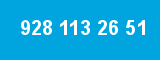 928 113 26 51 928 113 26 51